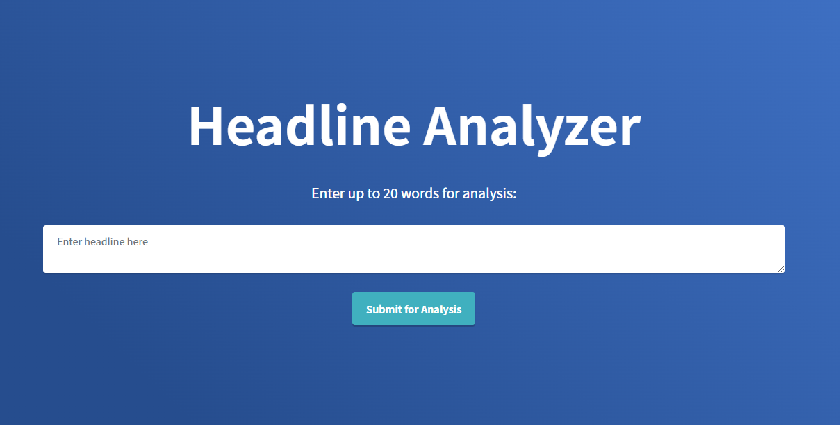 Headline Analyzer