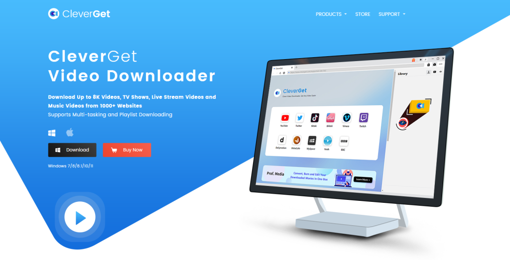 CleverGet Video Downloader website