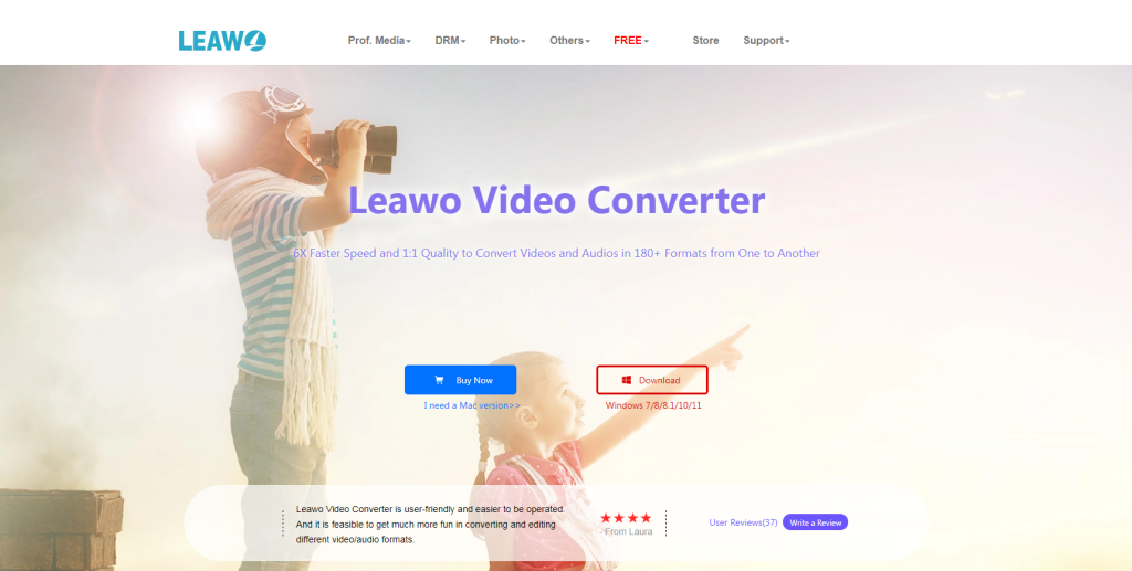 Leawo Video Converter homepage