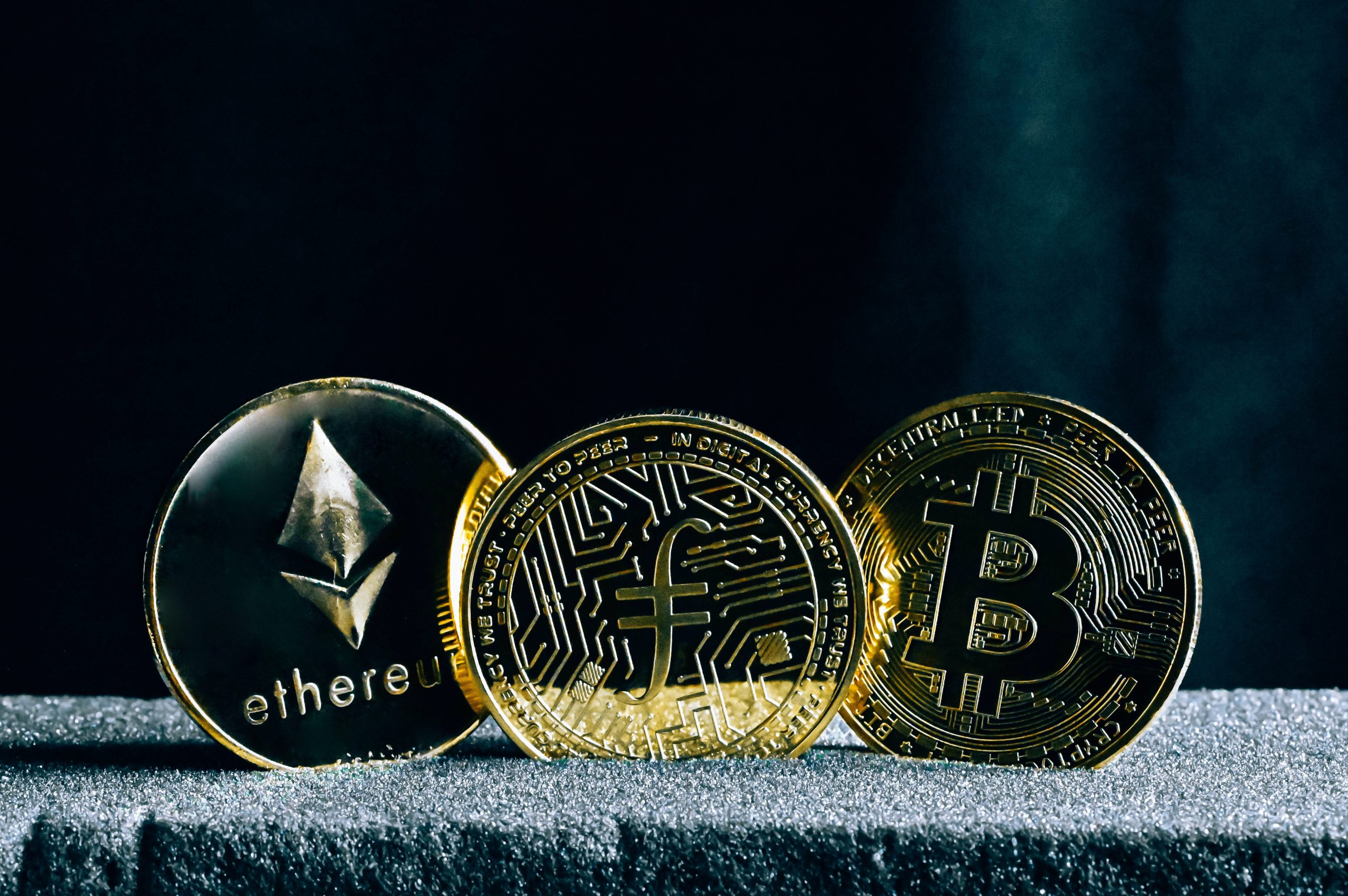crypto coin closeup