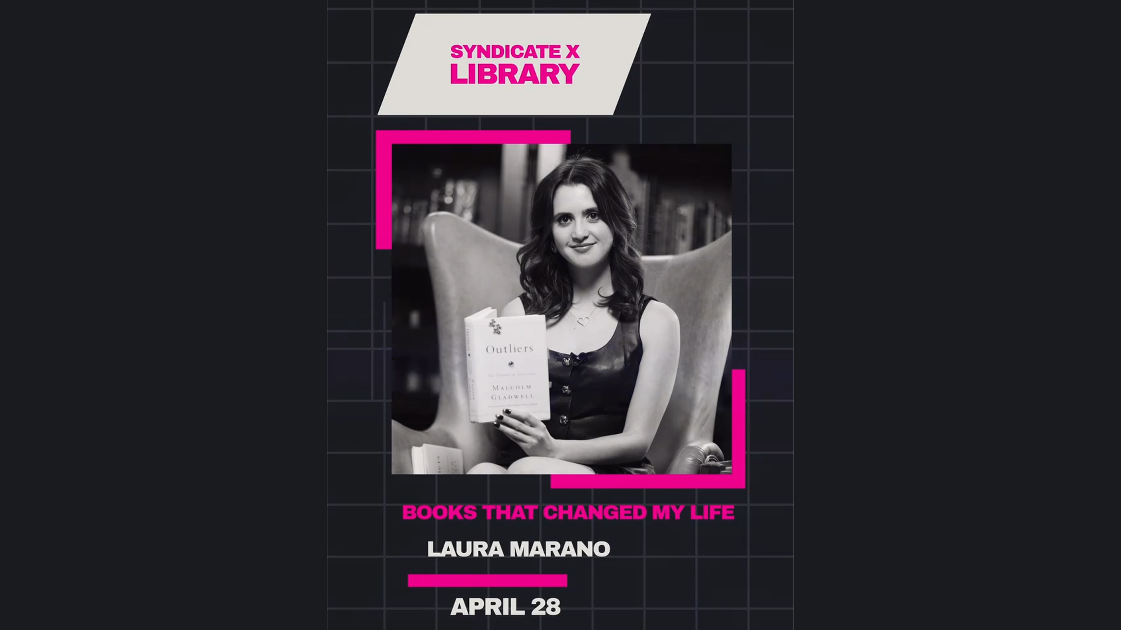 Laura Marano discussing Outliers by Malcolm Gladwell on Books That Changed My Life